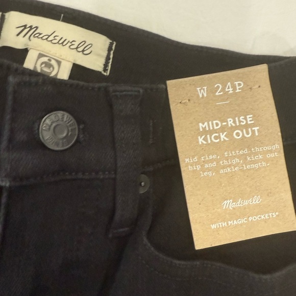 Madewell Black Wide Leg Jeans - Picture 2 of 9